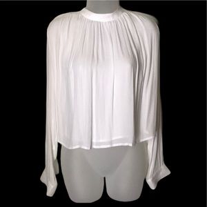 Forever 21 white chiffon blouse size medium